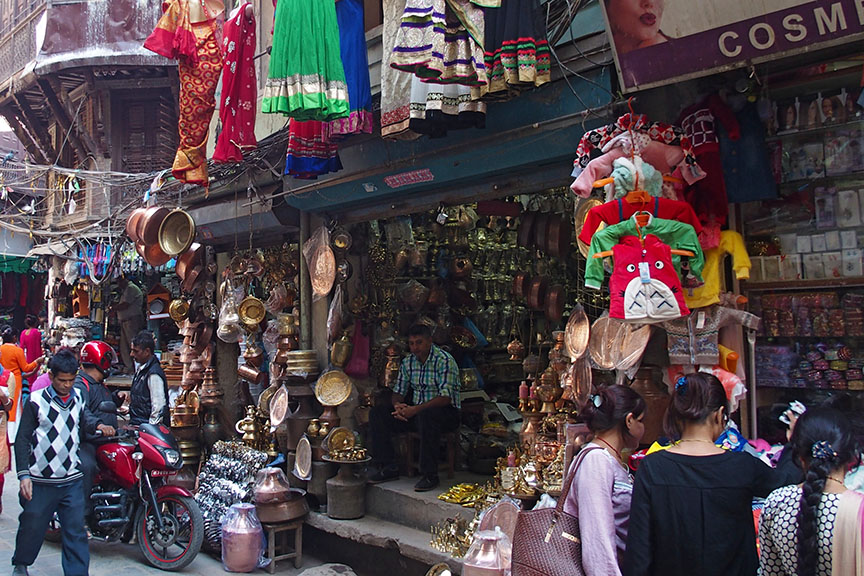 Nepal shops metal cookware