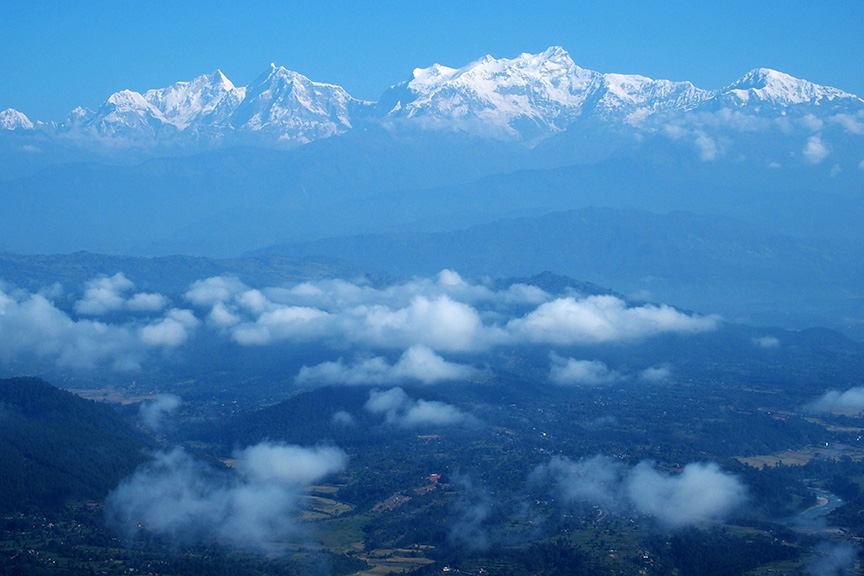 Nepal mountains day hike